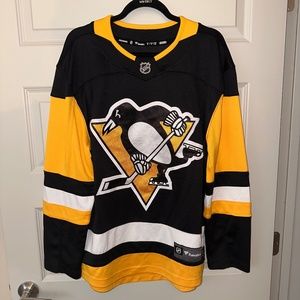 Mens Fanatics NHL Pittsburgh Penguins Black Jersey Size Small